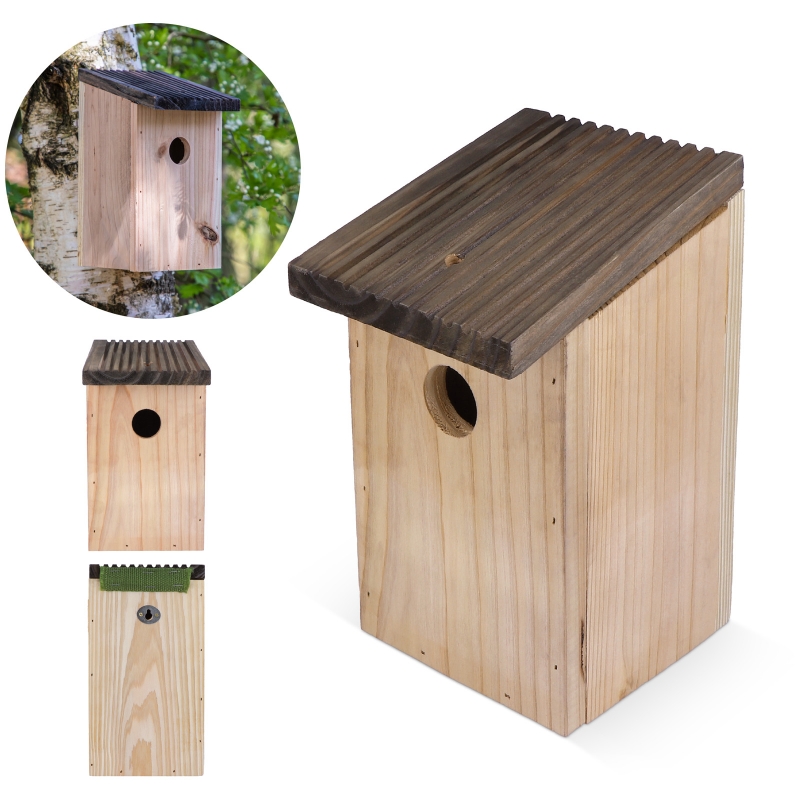 Certified wooden birdhouse